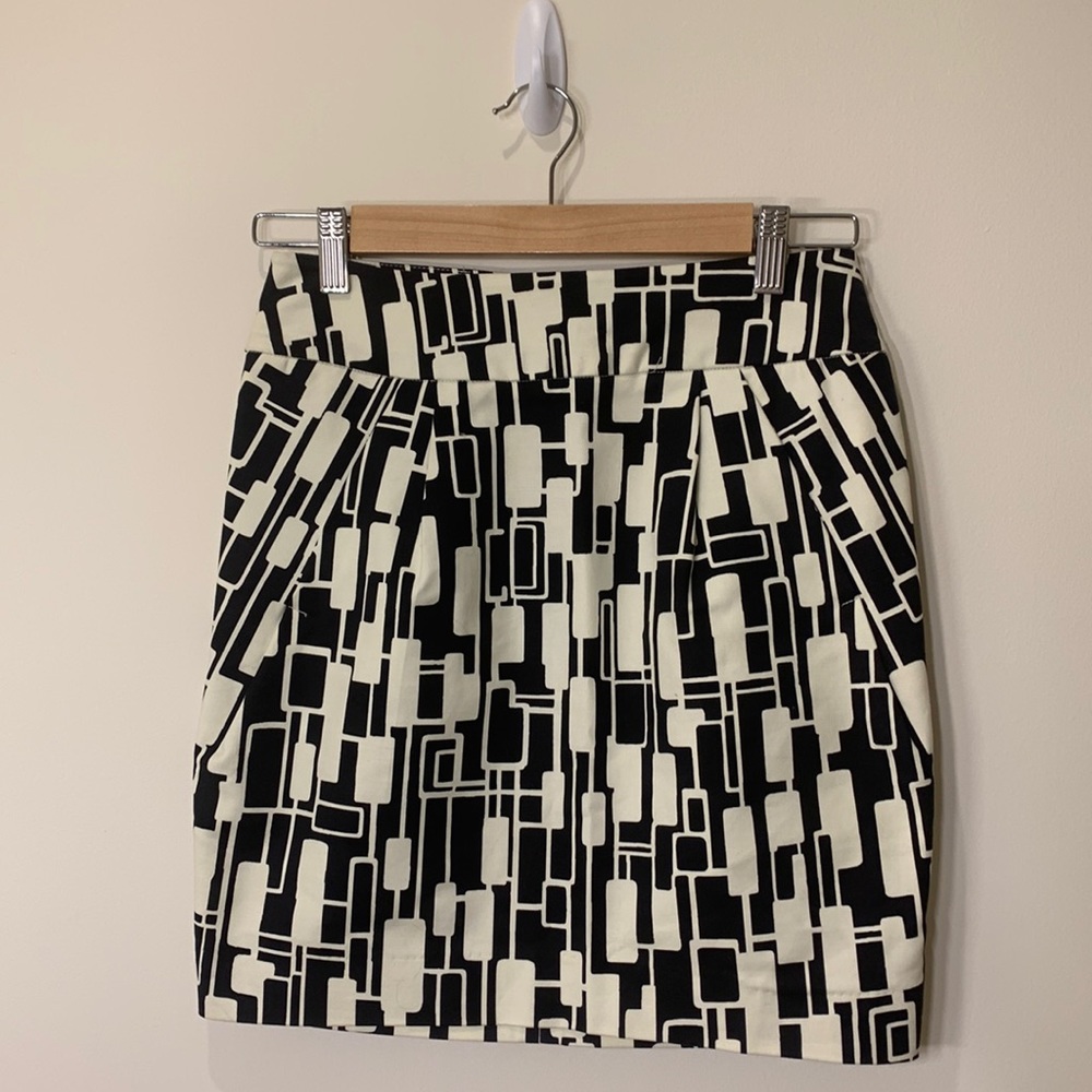 70s Print Retro Mini Skirt